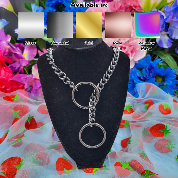 O-Ring Slip Chain Collar/Choker - All Metal Types