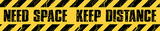 Caution Wristlet Keychain
