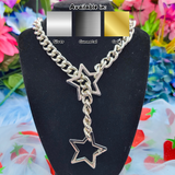 Star Spring Ring Slip Chain Collar/Choker - All Metal Types