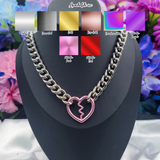 Classic - Fractured Love Chain Choker/Collar - All Metal Types