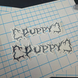 Metal Puppy Sticker