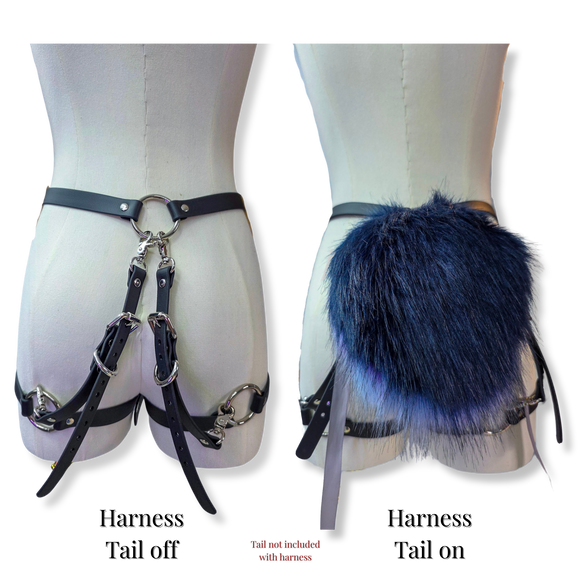 Build-Your-Own Tail Harness - Belt w/ Removable Thigh Cuffs