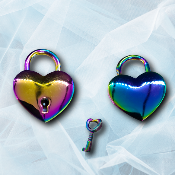 Rainbow Heart Lock